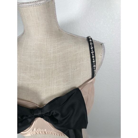 Victoria's Secret Wicked Unlined Mesh Balconette Push Up Embellished Bra - 38DDD - Picture 3 of 8